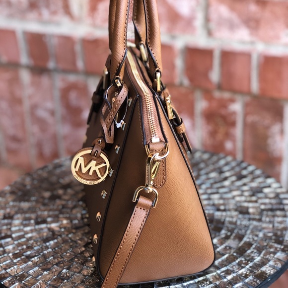 Michael kors studded Ciara satchel bag luggage - Picture 3 of 8